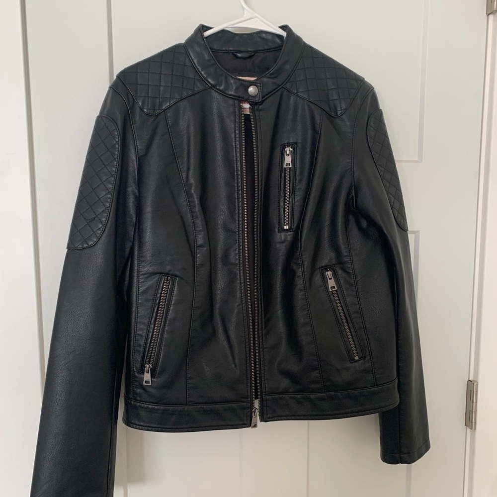Levi’s Black Racer Faux Leather Moto Jacket